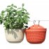 Wall Hanging Flower  Pot Garden Fence Balcony Basket Plant Potted Flower Pot Decoration White