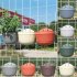 Wall Hanging Flower  Pot Garden Fence Balcony Basket Plant Potted Flower Pot Decoration Gray