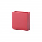 Wall Hanging Storage Box Multifunction Remote Control Storage Case Mobile Phone Plug Holder Stand Container red