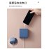 Wall Hanging Storage Box Multifunction Remote Control Storage Case Mobile Phone Plug Holder Stand Container white