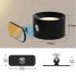 Wall Lights 360   Magnetic Ball Rotate LED Sconces USB Rechargeable Dimmable Touch Control Cordless Wall Mounted Reading Lamp For Bedside Home white shell