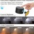 Wall Lights 360   Magnetic Ball Rotate LED Sconces USB Rechargeable Dimmable Touch Control Cordless Wall Mounted Reading Lamp For Bedside Home Wood grain shell