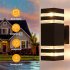 Wall Lights Aluminium Wall Mounted Lamp E27 Wall Lamp Outdoor Up Down Garden Exterior Wall Lighting Waterproof Acrylic Exterior Wall Sconce Lamp For Porch Stair