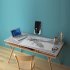 Wall Mount Bracket Dual Card Slot Mobile Phone Holder Left Right Angle Adjustable Back For Tablet Pc White