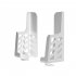 Wall Mount Bracket Dual Card Slot Mobile Phone Holder Left Right Angle Adjustable Back For Tablet Pc White