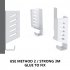 Wall Mount Holder Sturdy Stylish Shelf Space Saving Storage Organizer Bracket Stand For Wifi Router Laptop black