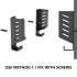 Wall Mount Holder Sturdy Stylish Shelf Space Saving Storage Organizer Bracket Stand For Wifi Router Laptop black