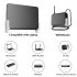 Wall Mount Holder Sturdy Stylish Shelf Space Saving Storage Organizer Bracket Stand For Wifi Router Laptop black