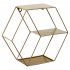 Wall  Mounted Hexagonal Floating Shelves Storage  Shelf For  Wall  Bedroom  Living  Room  Office copper
