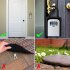 Wall Mounted Large Capacity 4 digit Combination Key Lock Storage Safe Security Box For Outdoor Indoor grey