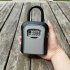 Wall Mounted Large Capacity 4 digit Combination Key Lock Storage Safe Security Box For Outdoor Indoor grey