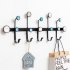 Wall Storage Rack with Hanging Hook for Home Cloakroom Living Room Organize Gold 68   5 5   24cm