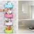 Wall Suction Cups Holder  Bathroom Shelf Shower Shampoo Soap Storage Rack  Home Kitchen Double suction Organizer White 14 5  14 5  7 5