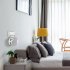 Wall mounted Bracket Solid Color Intelligent Speaker Holder Compatible For Home Pod Mini  US Plug  White