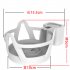 Wall mounted Bracket Solid Color Intelligent Speaker Holder Compatible For Home Pod Mini  US Plug  White
