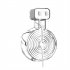 Wall mounted Bracket Solid Color Intelligent Speaker Holder Compatible For Home Pod Mini  US Plug  White