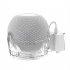 Wall mounted Bracket Solid Color Intelligent Speaker Holder Compatible For Home Pod Mini  US Plug  White