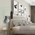 Wall mounted Bracket Solid Color Intelligent Speaker Holder Compatible For Home Pod Mini  US Plug  White