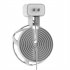 Wall mounted Bracket Solid Color Intelligent Speaker Holder Compatible For Home Pod Mini  US Plug  White