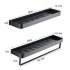 Wall mounted Storage Shelves Multifunctional Rust proof Towel Rack Organizer For Bathroom Kitchen 40cm with pole