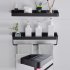 Wall mounted Storage Shelves Multifunctional Rust proof Towel Rack Organizer For Bathroom Kitchen Regular 40cm