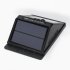 Wall mounted solar powered outdoor LED security light brings 320 lumens of lighting to your outdoor spaces and with PIR motion detection automatically activates
