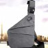 Wander Bag Sling Backpack Multi Layer Storage Plus Anti Theft Zipper Bag Multipurpose Crossbody Shoulder Bag Travel Hiking Daypack Chest Bag gray right shoulder