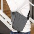 Wander Bag Sling Backpack Multi Layer Storage Plus Anti Theft Zipper Bag Multipurpose Crossbody Shoulder Bag Travel Hiking Daypack Chest Bag gray right shoulder