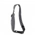 Wander Bag Sling Backpack Multi Layer Storage Plus Anti Theft Zipper Bag Multipurpose Crossbody Shoulder Bag Travel Hiking Daypack Chest Bag gray right shoulder