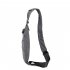 Wander Bag Sling Backpack Multi Layer Storage Plus Anti Theft Zipper Bag Multipurpose Crossbody Shoulder Bag Travel Hiking Daypack Chest Bag gray right shoulder