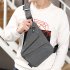 Wander Bag Sling Backpack Multi Layer Storage Plus Anti Theft Zipper Bag Multipurpose Crossbody Shoulder Bag Travel Hiking Daypack Chest Bag gray right shoulder
