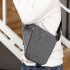 Wander Bag Sling Backpack Multi Layer Storage Plus Anti Theft Zipper Bag Multipurpose Crossbody Shoulder Bag Travel Hiking Daypack Chest Bag gray right shoulder