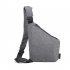 Wander Bag Sling Backpack Multi Layer Storage Plus Anti Theft Zipper Bag Multipurpose Crossbody Shoulder Bag Travel Hiking Daypack Chest Bag gray right shoulder