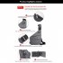 Wander Bag Sling Backpack Multi Layer Storage Plus Anti Theft Zipper Bag Multipurpose Crossbody Shoulder Bag Travel Hiking Daypack Chest Bag gray right shoulder