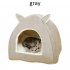 Warm Cave Lovely Rabbit Ears Shape Puppy Winter Bed House Kennel Fleece Soft Nest for Pet Cat Dog  Pink S