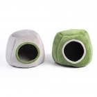 Warm Hamster Bed Rat Hedgehog Squirrel House Nest Pad for Pet Cage green Stump nest