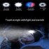 Warm Knitted Hat With Led Lamp Fashion Contrast Color Beanie Hat Rechargeable Led Light For Outdoor Hiking Camping black gray