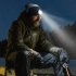 Warm Knitted Hat With Led Lamp Fashion Contrast Color Beanie Hat Rechargeable Led Light For Outdoor Hiking Camping black gray