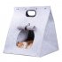 Warm Washable Felt House Animal Cave Nest for Pet Cat Dog Sleeping Chocolate color