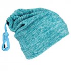 Warmful Scarf Hat Dual Purpose Autumn Winter Scarf Collar O Ring Neckerchief Warm Neck Fleece Thickened Neck Scarf YL WB 07 Lake Green One size