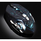Warwolf Q8 <span style='color:#F7840C'>Wireless</span> Rechargeable Mouse Black