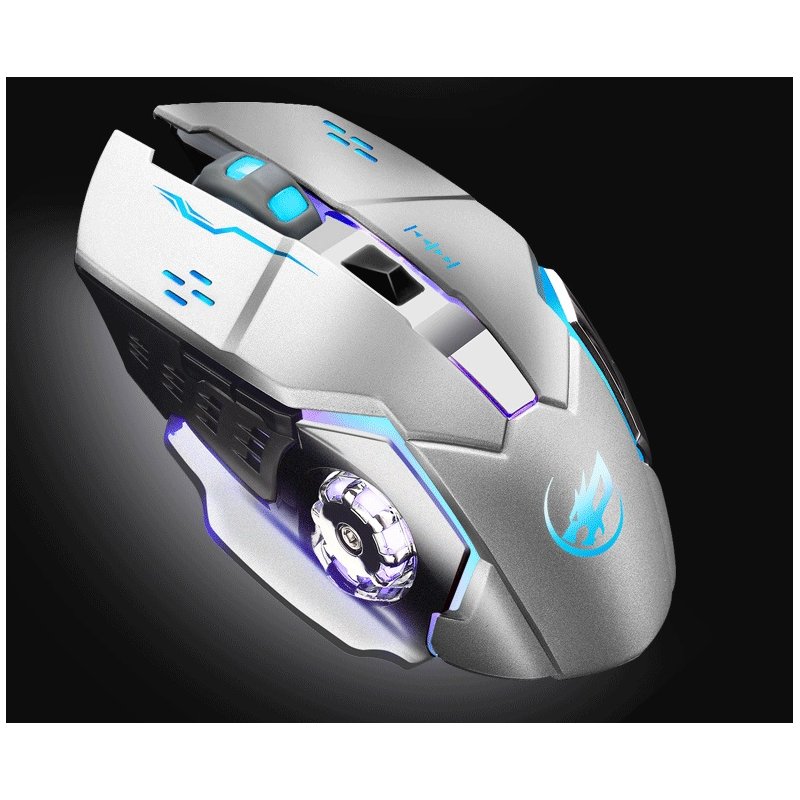 Warwolf Q8 Wireless Rechargeable Mouse Silver
