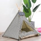 Washable Folding Pet Nest Removable Canvas Sleeping Tent for Dogs Cats