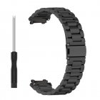 Watch Band 3-bead Stainless Steel Strap Wristband Replacement Bracelet Straps Compatible For Huami Amazfit T-rex2 black