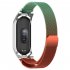 Watch Band Screwless Wristband Bracelet Replacement Straps Adjustable Length Compatible For Xiaomi Mi Band 7 7nfc Retro Gold   Green