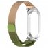 Watch Band Screwless Wristband Bracelet Replacement Straps Adjustable Length Compatible For Xiaomi Mi Band 7 7nfc Retro Gold   Green