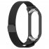 Watch Band Screwless Wristband Bracelet Replacement Straps Adjustable Length Compatible For Xiaomi Mi Band 7 7nfc Retro Gold   Blue
