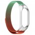 Watch Band Screwless Wristband Bracelet Replacement Straps Adjustable Length Compatible For Xiaomi Mi Band 7 7nfc Retro Gold   Blue