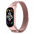 Watch Band Screwless Wristband Bracelet Replacement Straps Adjustable Length Compatible For Xiaomi Mi Band 7 7nfc Retro Gold   Blue