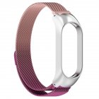 Watch Band Screwless Wristband Bracelet Replacement Straps Adjustable Length Compatible For Xiaomi Mi Band 7 7nfc pink + purple